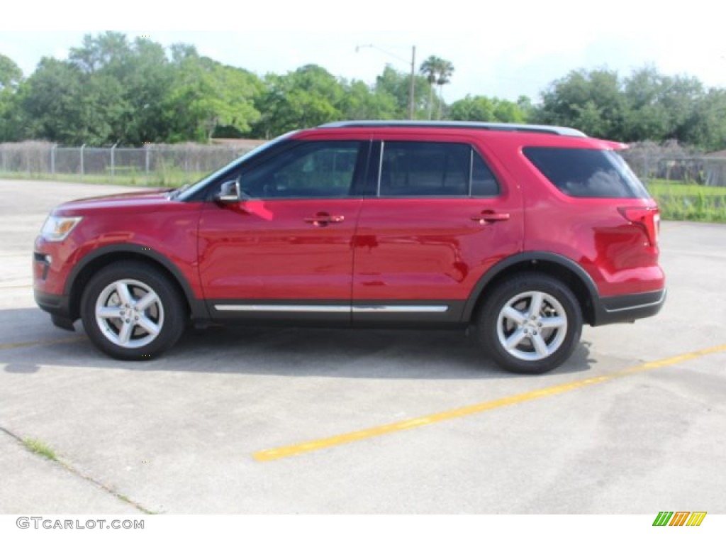 2018 Explorer XLT - Ruby Red / Ebony Black photo #6