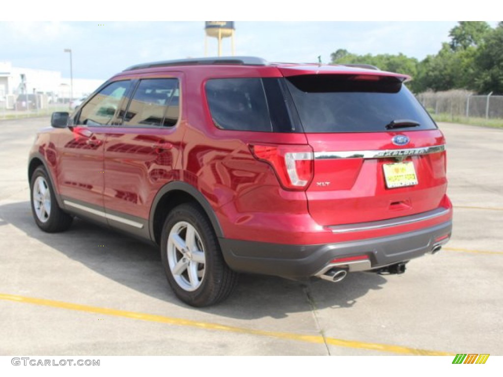 2018 Explorer XLT - Ruby Red / Ebony Black photo #7