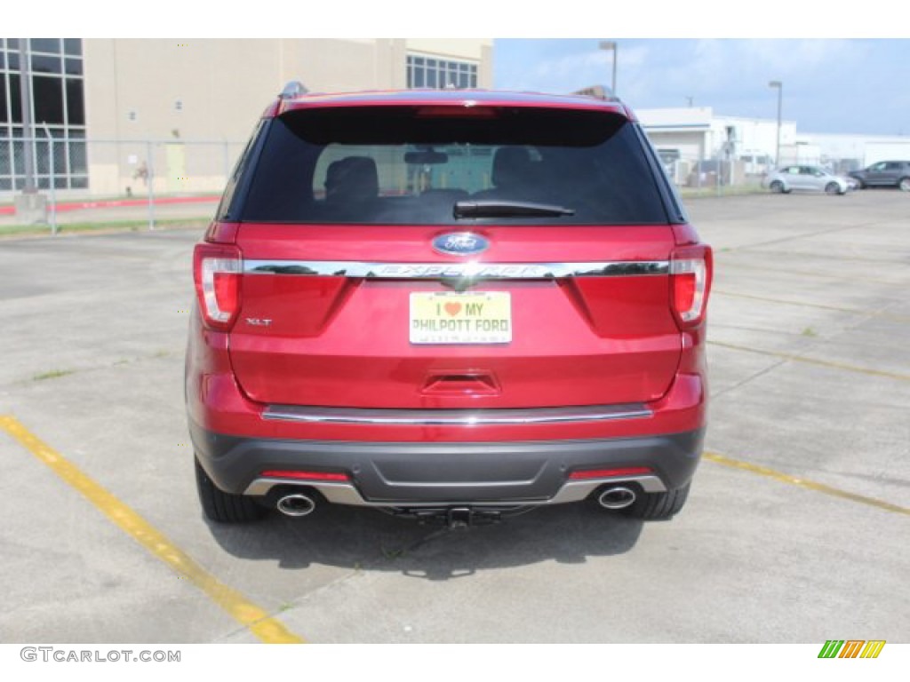 2018 Explorer XLT - Ruby Red / Ebony Black photo #8