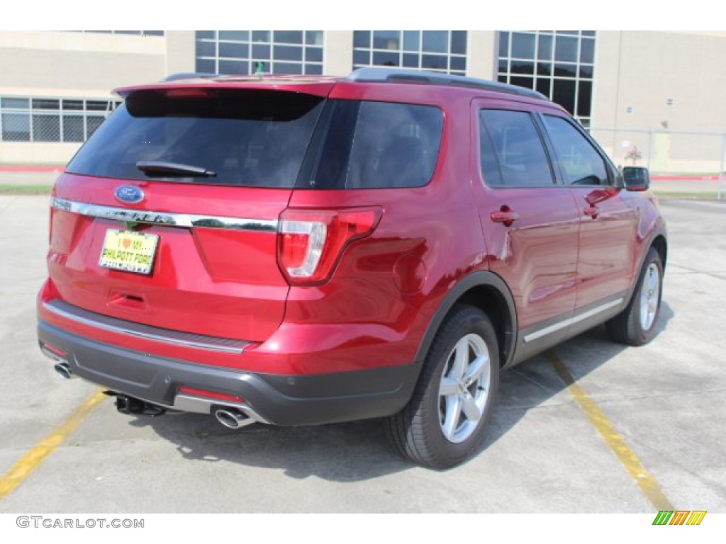 2018 Explorer XLT - Ruby Red / Ebony Black photo #9