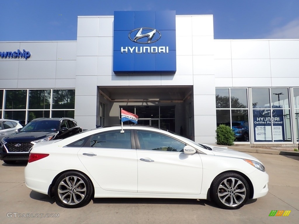 2013 Sonata Limited 2.0T - Shimmering White / Camel photo #1