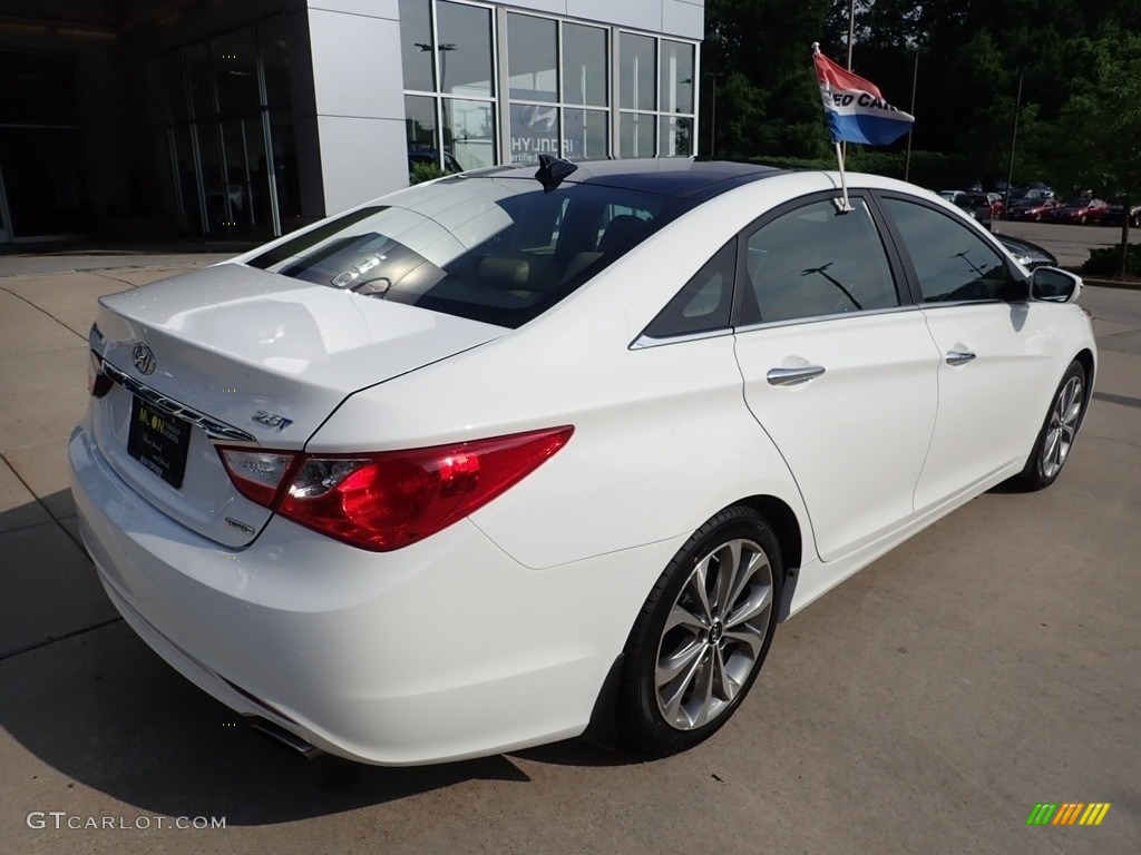 2013 Sonata Limited 2.0T - Shimmering White / Camel photo #2