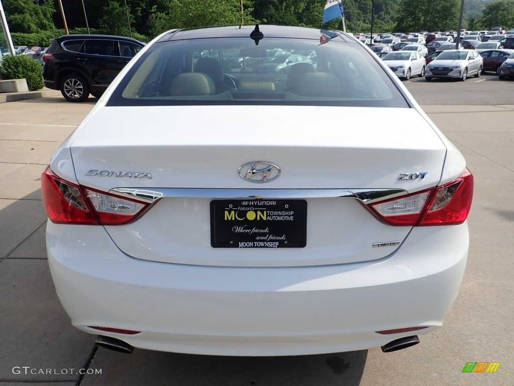 2013 Sonata Limited 2.0T - Shimmering White / Camel photo #3