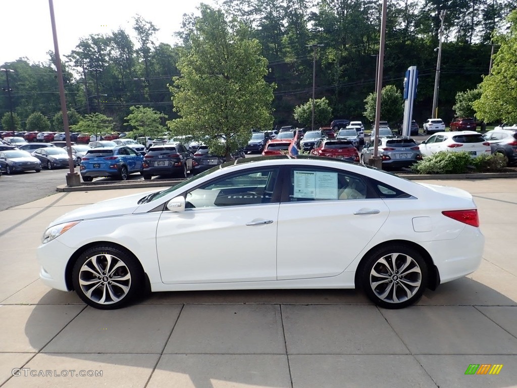 2013 Sonata Limited 2.0T - Shimmering White / Camel photo #6