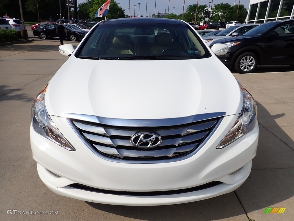 2013 Sonata Limited 2.0T - Shimmering White / Camel photo #8
