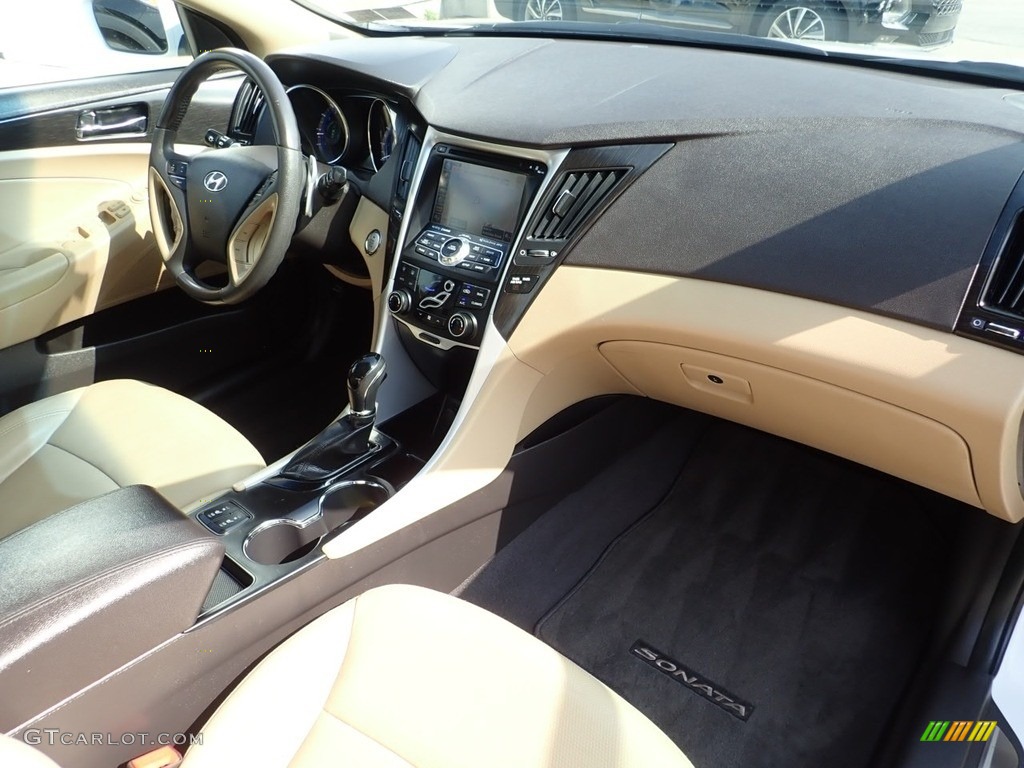 2013 Sonata Limited 2.0T - Shimmering White / Camel photo #12