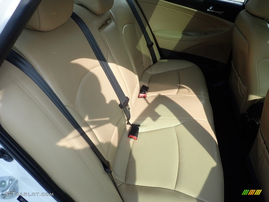 2013 Sonata Limited 2.0T - Shimmering White / Camel photo #14