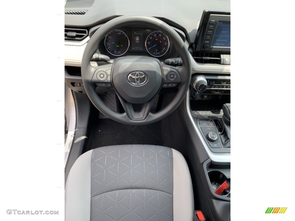 2019 RAV4 XLE AWD Hybrid - Silver Sky Metallic / Light Gray photo #11