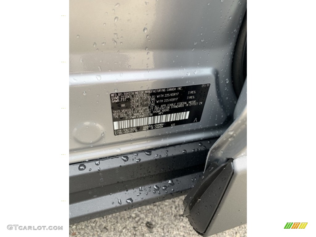 2019 RAV4 XLE AWD Hybrid - Silver Sky Metallic / Light Gray photo #14