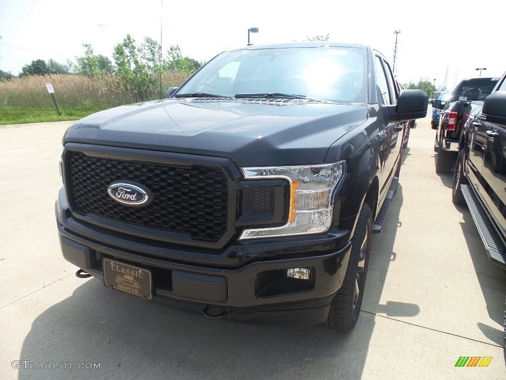 2019 F150 STX SuperCrew 4x4 - Agate Black / Black photo #1