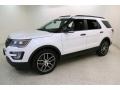 2017 White Platinum Ford Explorer Sport 4WD  photo #3
