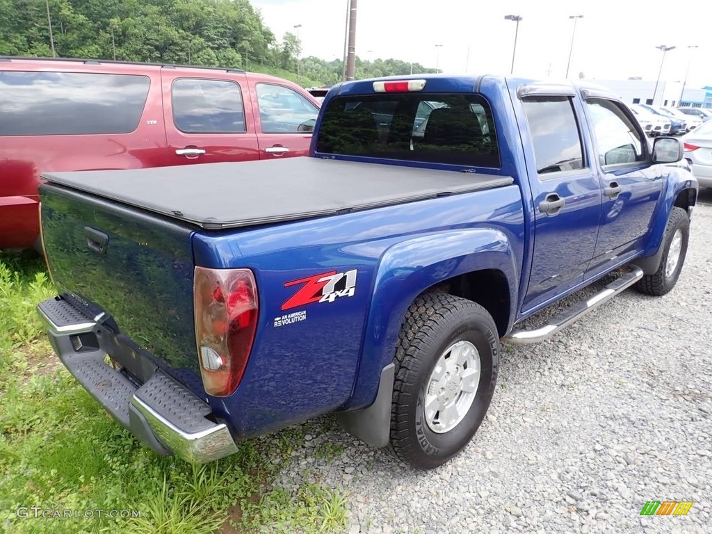 2005 Colorado LS Crew Cab 4x4 - Superior Blue Metallic / Very Dark Pewter photo #4