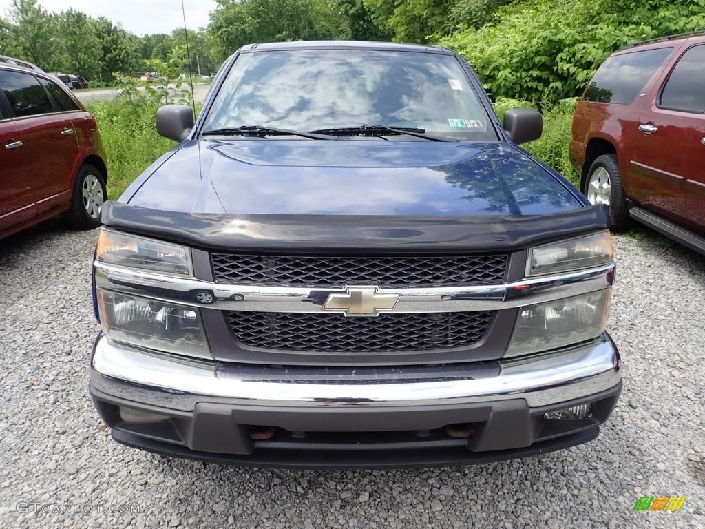 2005 Colorado LS Crew Cab 4x4 - Superior Blue Metallic / Very Dark Pewter photo #6