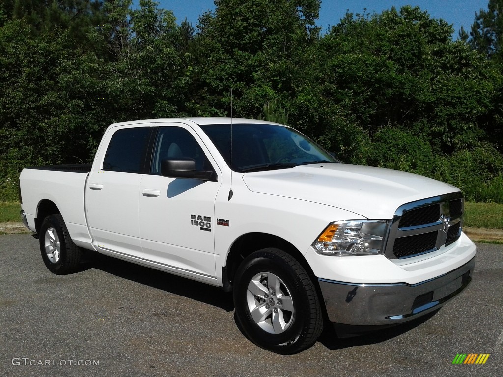 2019 1500 Classic SLT Crew Cab 4x4 - Bright White / Black/Diesel Gray photo #4