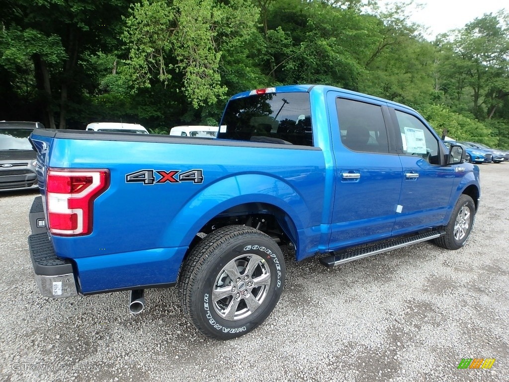 2019 F150 XLT SuperCrew 4x4 - Velocity Blue / Earth Gray photo #2