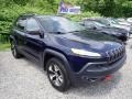 2014 True Blue Pearl Jeep Cherokee Trailhawk 4x4  photo #5