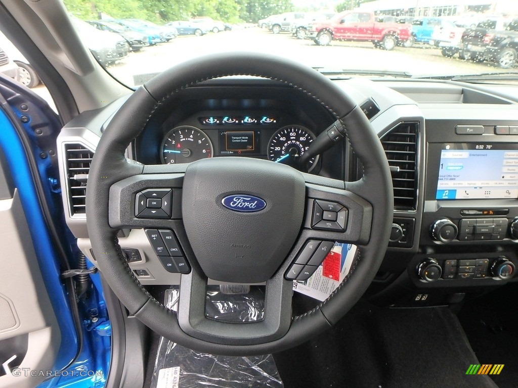 2019 F150 XLT SuperCrew 4x4 - Velocity Blue / Earth Gray photo #17