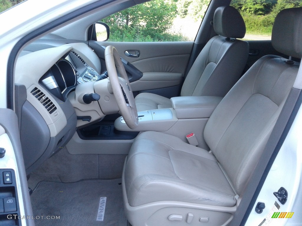 2010 Murano SL - Glacier White Pearl / Beige photo #11