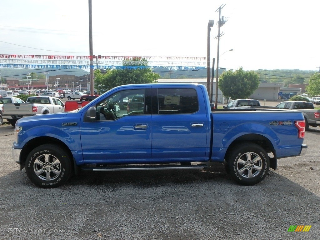 2019 F150 XLT SuperCrew 4x4 - Velocity Blue / Black photo #5