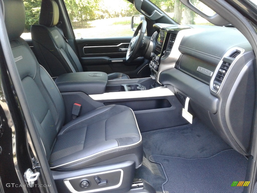 2019 1500 Laramie Crew Cab 4x4 - Diamond Black Crystal Pearl / Black photo #15