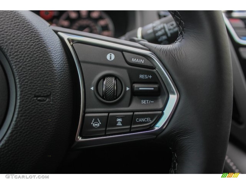 2020 Acura RDX Technology Ebony Steering Wheel Photo #133574383