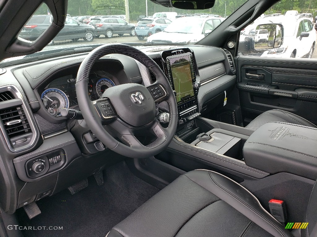 Black Interior 2019 Ram 2500 Limited Crew Cab 4x4 Photo #133575532