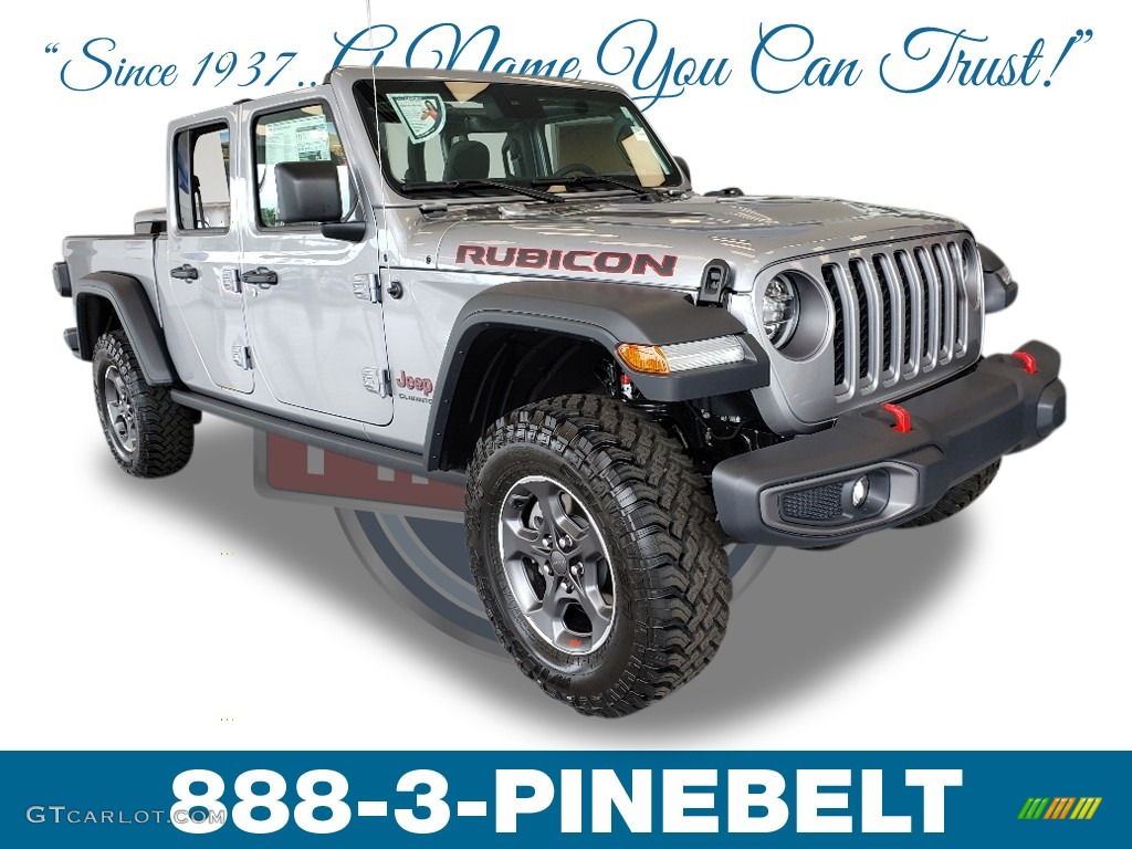 2020 Gladiator Rubicon 4x4 - Billet Silver Metallic / Black photo #1