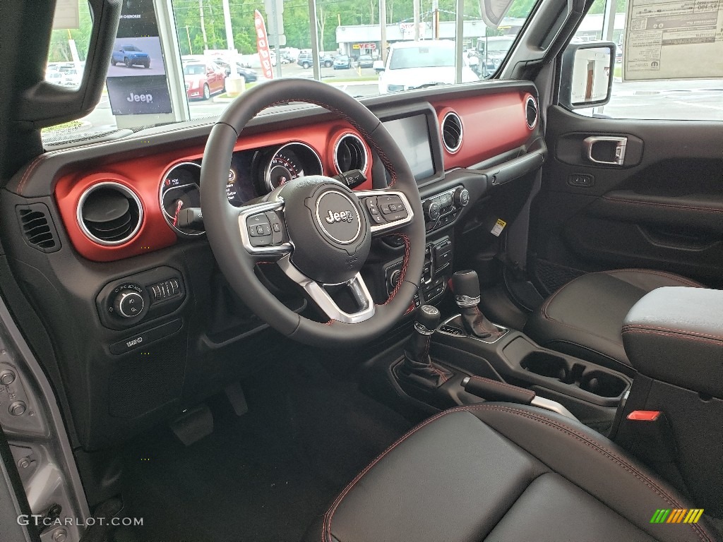 Black Interior 2020 Jeep Gladiator Rubicon 4x4 Photo #133576171