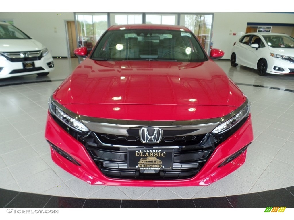 2019 Accord Sport Sedan - San Marino Red / Black photo #2