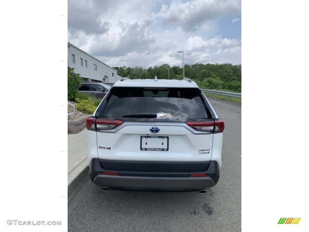 2019 RAV4 Limited AWD Hybrid - Blizzard White Pearl / Black photo #5
