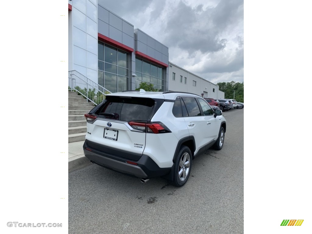 2019 RAV4 Limited AWD Hybrid - Blizzard White Pearl / Black photo #6