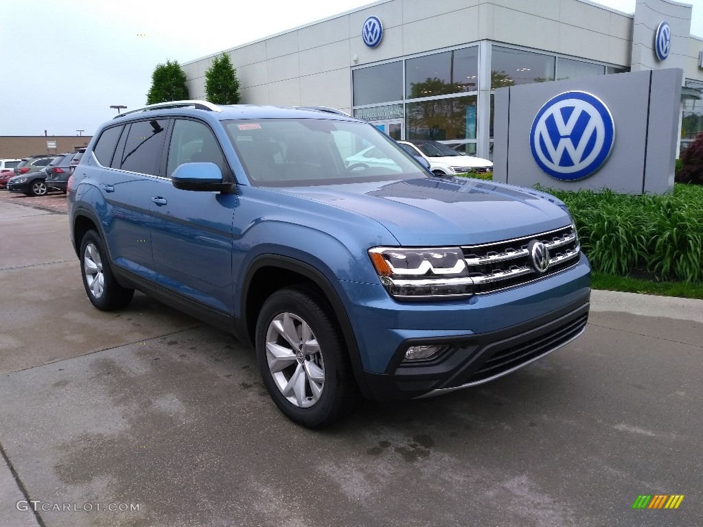 Pacific Blue Metallic 2019 Volkswagen Atlas SE 4Motion Exterior Photo #133579804