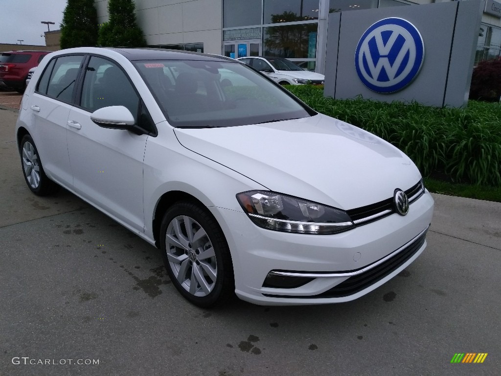 Pure White 2019 Volkswagen Golf SE Exterior Photo #133579945