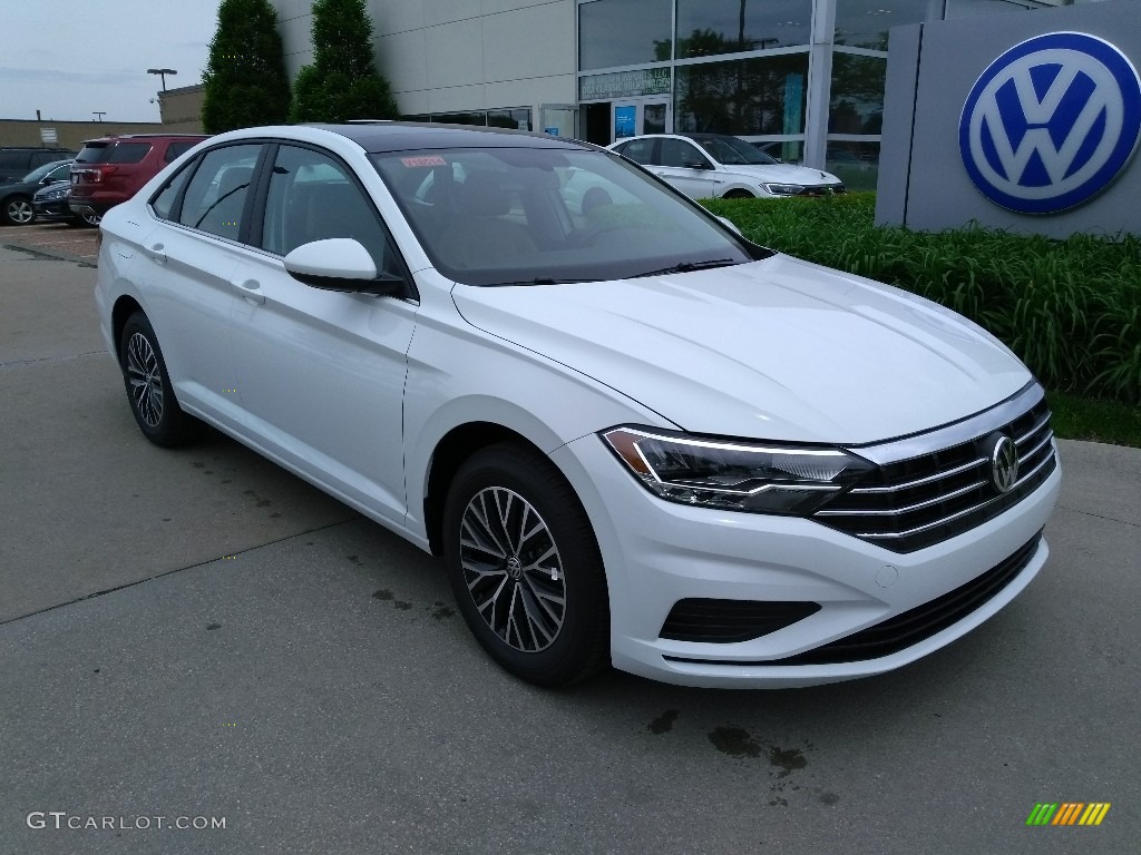 2019 Jetta SE - Pure White / Dark Beige photo #1