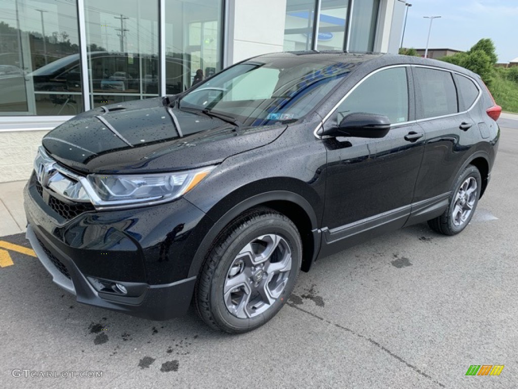 2019 CR-V EX AWD - Crystal Black Pearl / Black photo #2