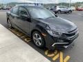 2019 Crystal Black Pearl Honda Civic LX Sedan  photo #4