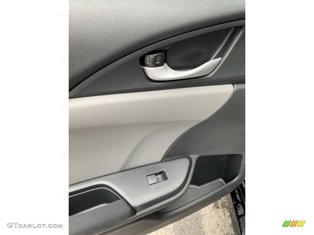 2019 Civic LX Sedan - Crystal Black Pearl / Gray photo #17