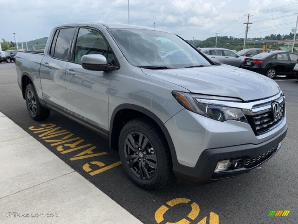 Lunar Silver Metallic 2019 Honda Ridgeline Sport AWD Exterior Photo #133582549