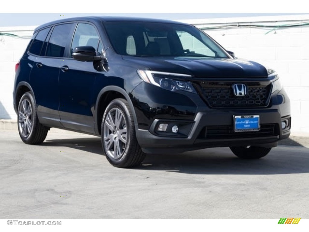Crystal Black Pearl 2019 Honda Passport EX-L Exterior Photo #133584088