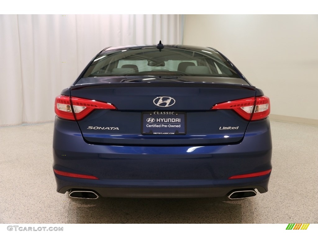 2016 Sonata Limited - Lakeside Blue / Gray photo #20