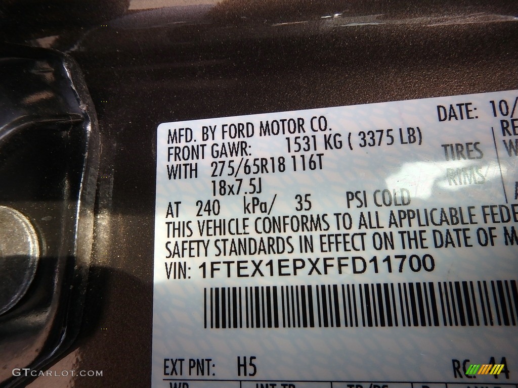 2015 F150 XLT SuperCab 4x4 - Caribou Metallic / Medium Earth Gray photo #4