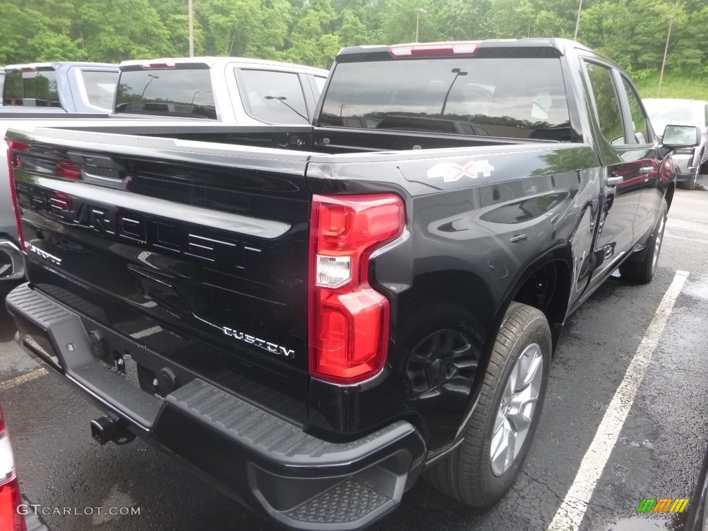 2019 Silverado 1500 Custom Crew Cab 4WD - Black / Jet Black photo #7