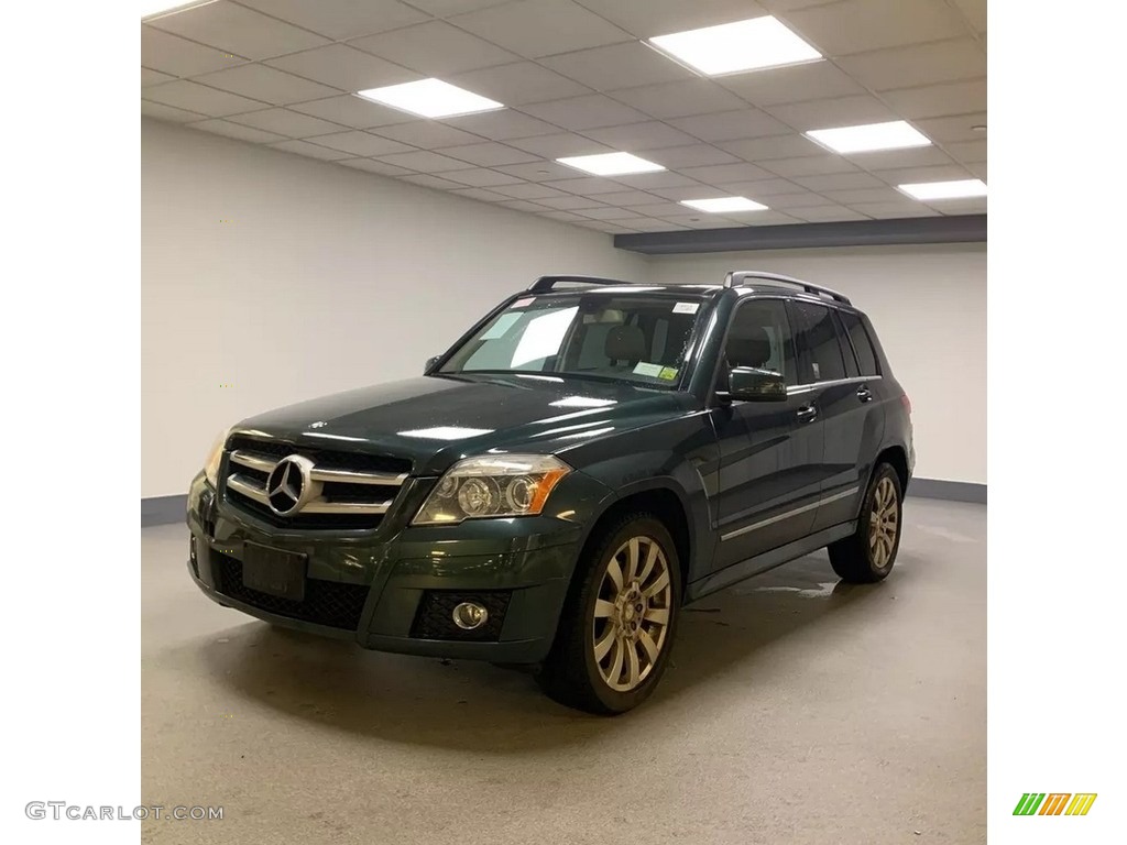 2011 GLK 350 4Matic - Jade Green Metallic / Almond/Black photo #1
