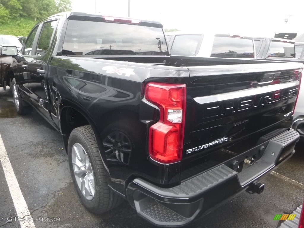 2019 Silverado 1500 Custom Crew Cab 4WD - Black / Jet Black photo #8