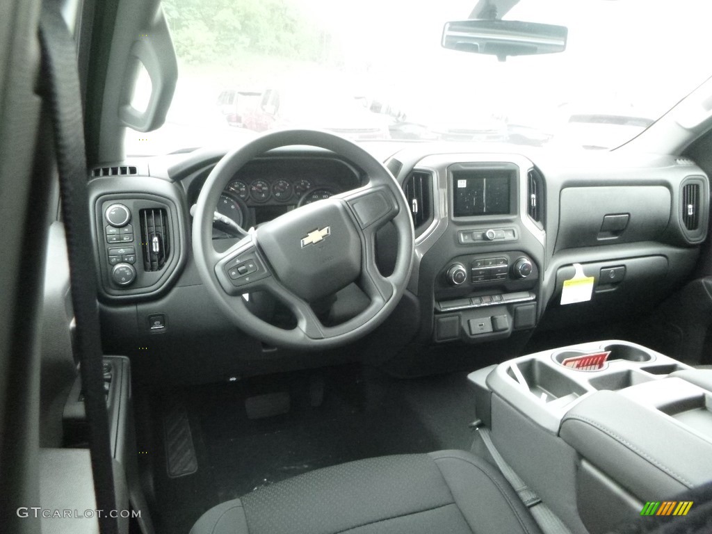 2019 Silverado 1500 Custom Crew Cab 4WD - Black / Jet Black photo #9