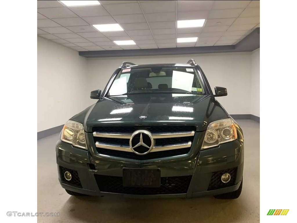 2011 GLK 350 4Matic - Jade Green Metallic / Almond/Black photo #8