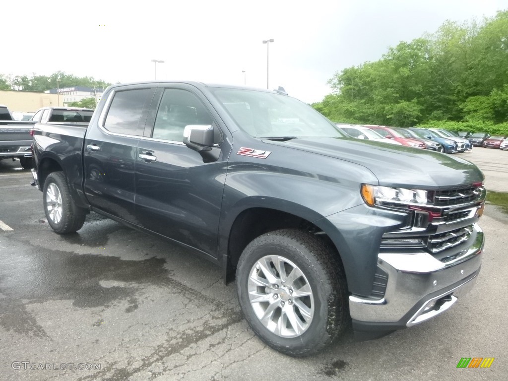 2019 Silverado 1500 LTZ Crew Cab 4WD - Shadow Gray Metallic / Gideon/Very Dark Atmosphere photo #8