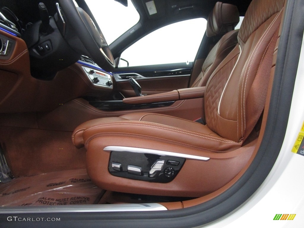 2018 7 Series 740e iPerformance xDrive Sedan - Alpine White / Tartufo photo #8