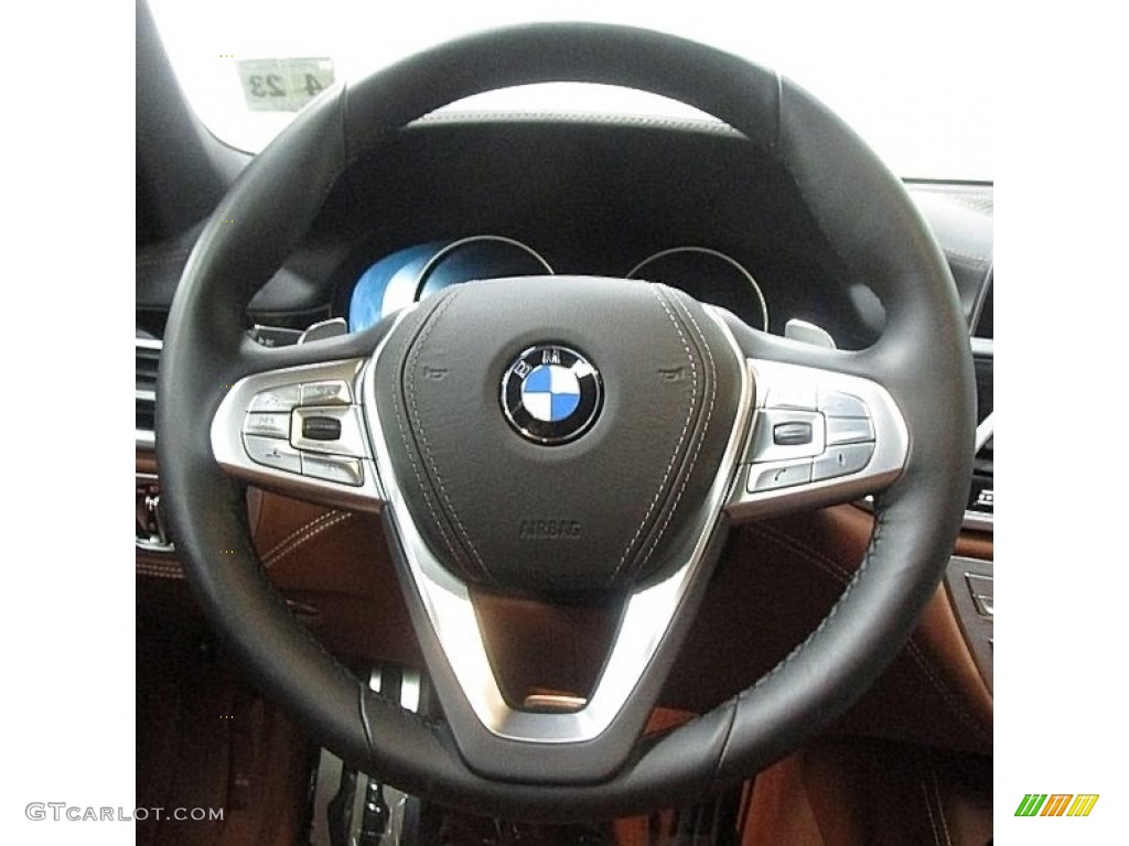 2018 7 Series 740e iPerformance xDrive Sedan - Alpine White / Tartufo photo #22