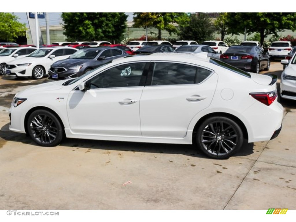 2019 ILX A-Spec - Platinum White Pearl / Ebony photo #4